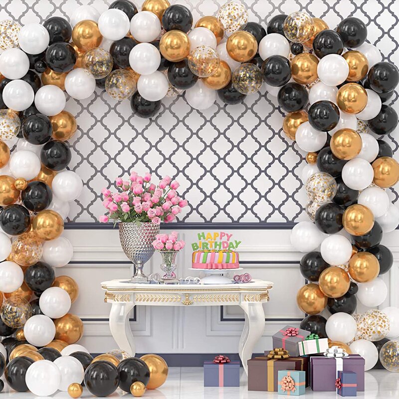

114pcs Birthday Balloon Garland Arch DIY Kit, Multicolor