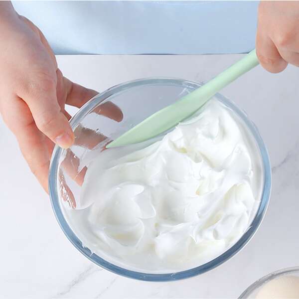 

1pc Silicone Cream Spatula, Mint green