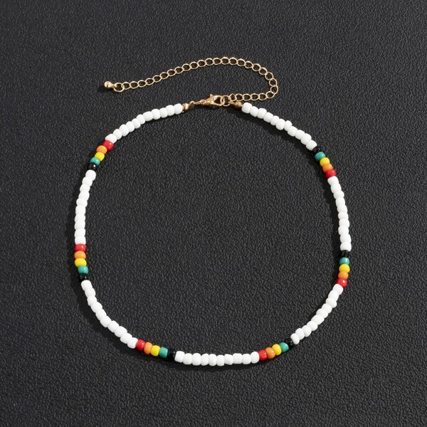 

Men Beaded Necklace, Multicolor