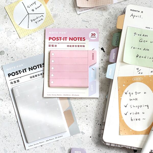 

1pack Random Color Sticky Note, Multicolor