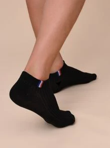 Calcetines A rayas - Negro - Ver 4