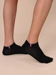 Calcetines A rayas - Negro - Ver 7