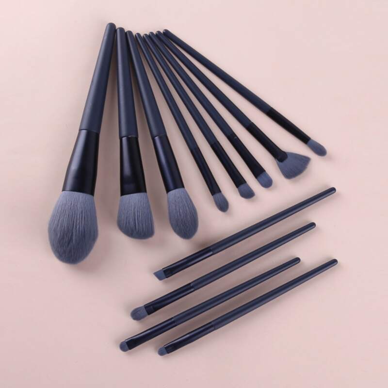 

12pcs Makeup Brush Set, Navy blue