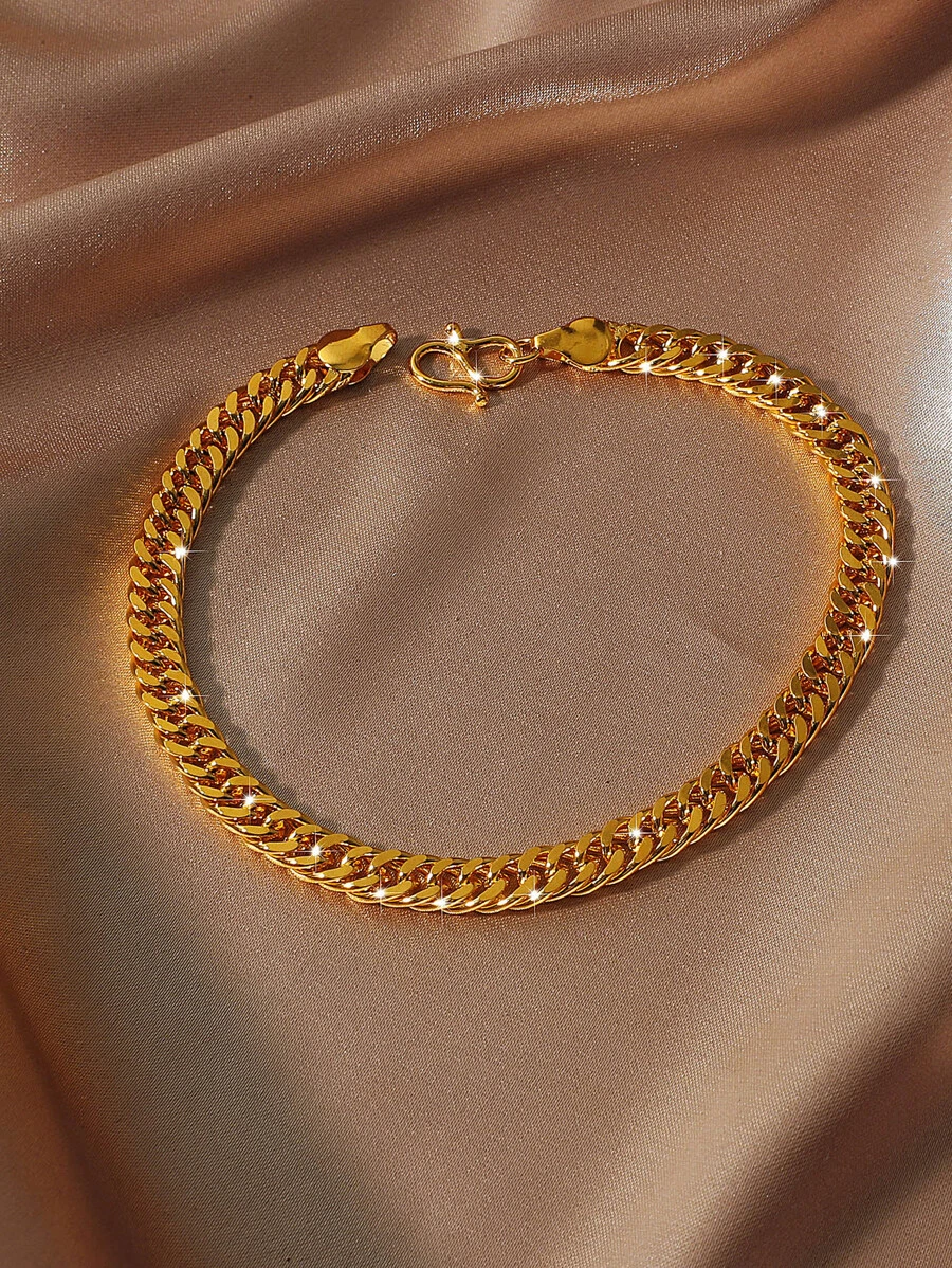 1 chiếc vòng tay đơn giản - Vàng - Xem 1