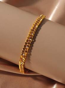 1 chiếc vòng tay đơn giản - Vàng - Xem 3