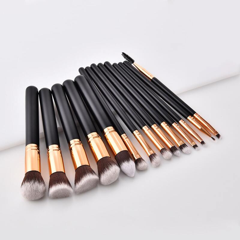 

14pcs Makeup Brush Set, Black