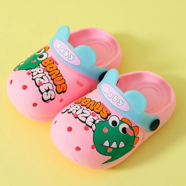 

Toddler Girls Cartoon Graphic Vented Clogs, Pink