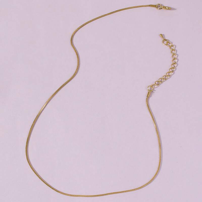

1pc Minimalist Necklace, Gold