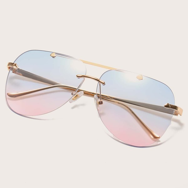 

Tinted Lens Rimless Sunglasses