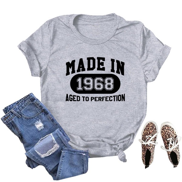

Slogan Graphic Short Sleeve Tee, Grey