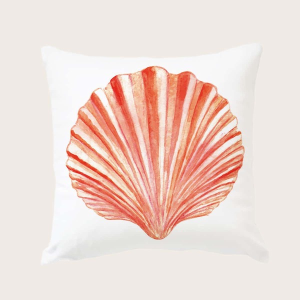 

Shell Print Cushion Cover Without Filler, Multicolor