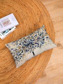 Tree Print Lumbar Pillow Cover, Modern Throw Pillow Case, Pillow Insert Not Include, For Sofa, Living Room - Multicolor - View 6
