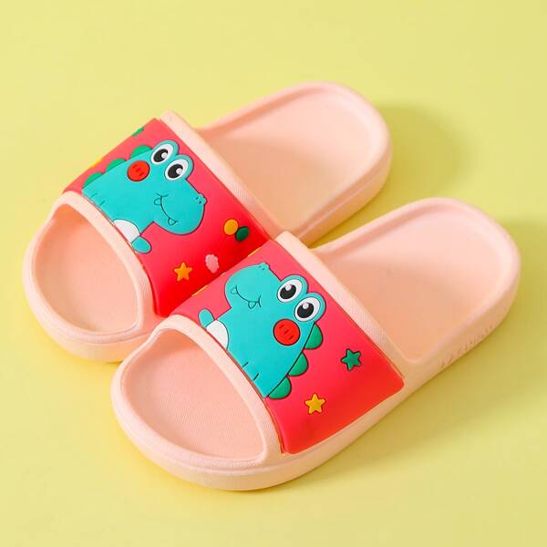 

Toddler Girls Cartoon Graphic Slides, Red