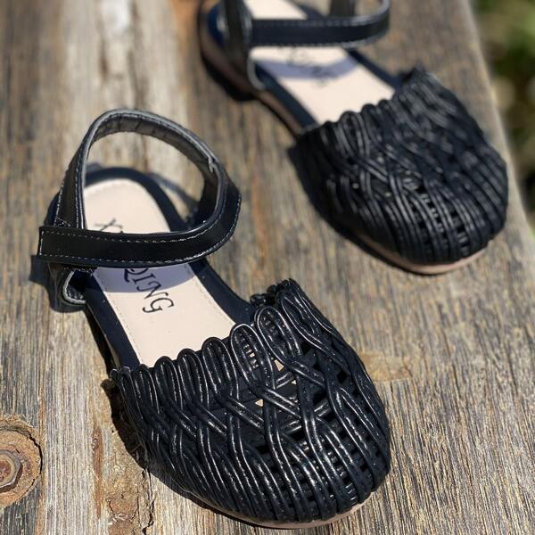 

Girls Hollow Out Sandals, Black