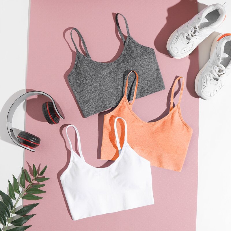 

3pack High Support Seamless Sports Bra, Multicolor