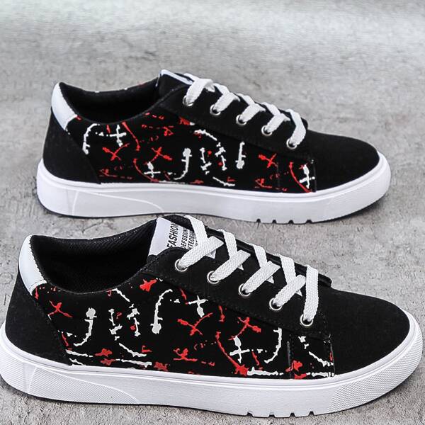 

Men Graphic Skate Shoes, Red