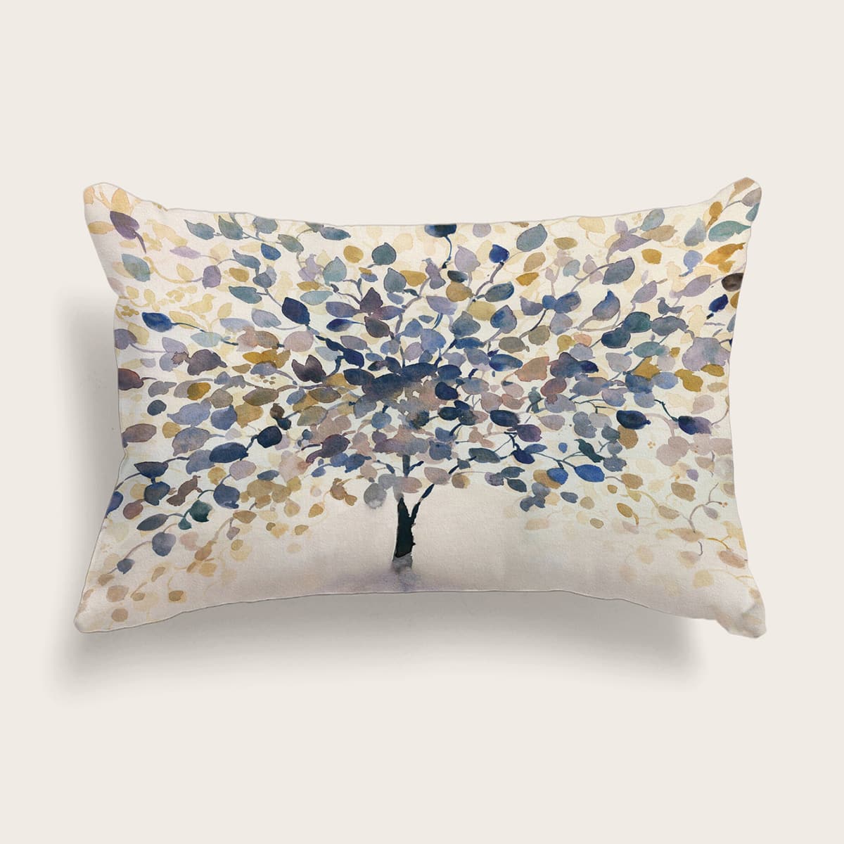

1pc Tree Print Cushion Cover Without Filler, Multicolor