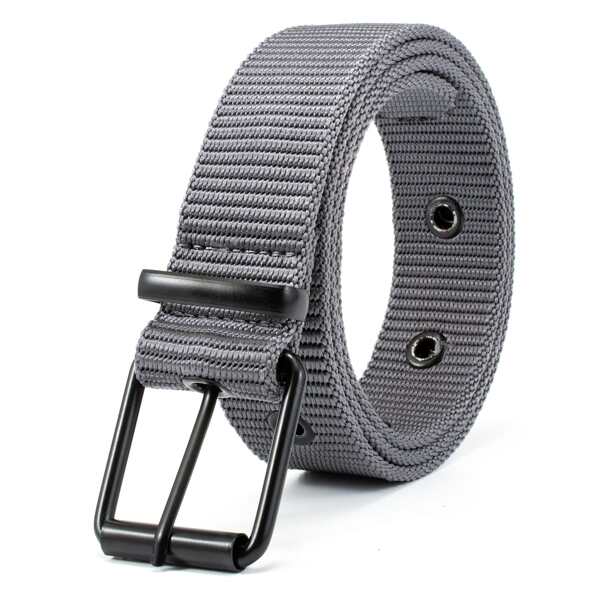 

Men Simple Tape Belt, Grey