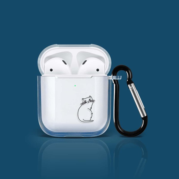 

Line Cat Clear Case For Airpods