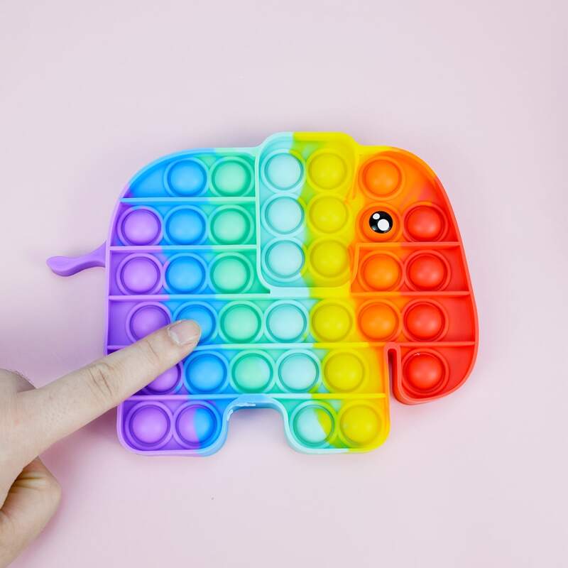 

1pc Elephant Stress Relief Bubble Toy, Multicolor