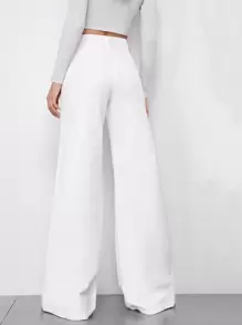 SHEIN 高腰寬管褲子