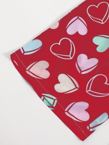 Pantalones de dormir con corazón - Rojo - Ver 3