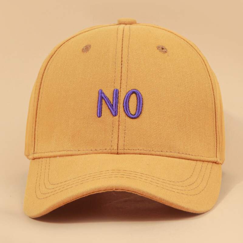 

Guys Letter Graphic Embroidery Baseball Cap, Yellow