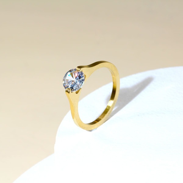 

Stainless Steel Ring, Gold