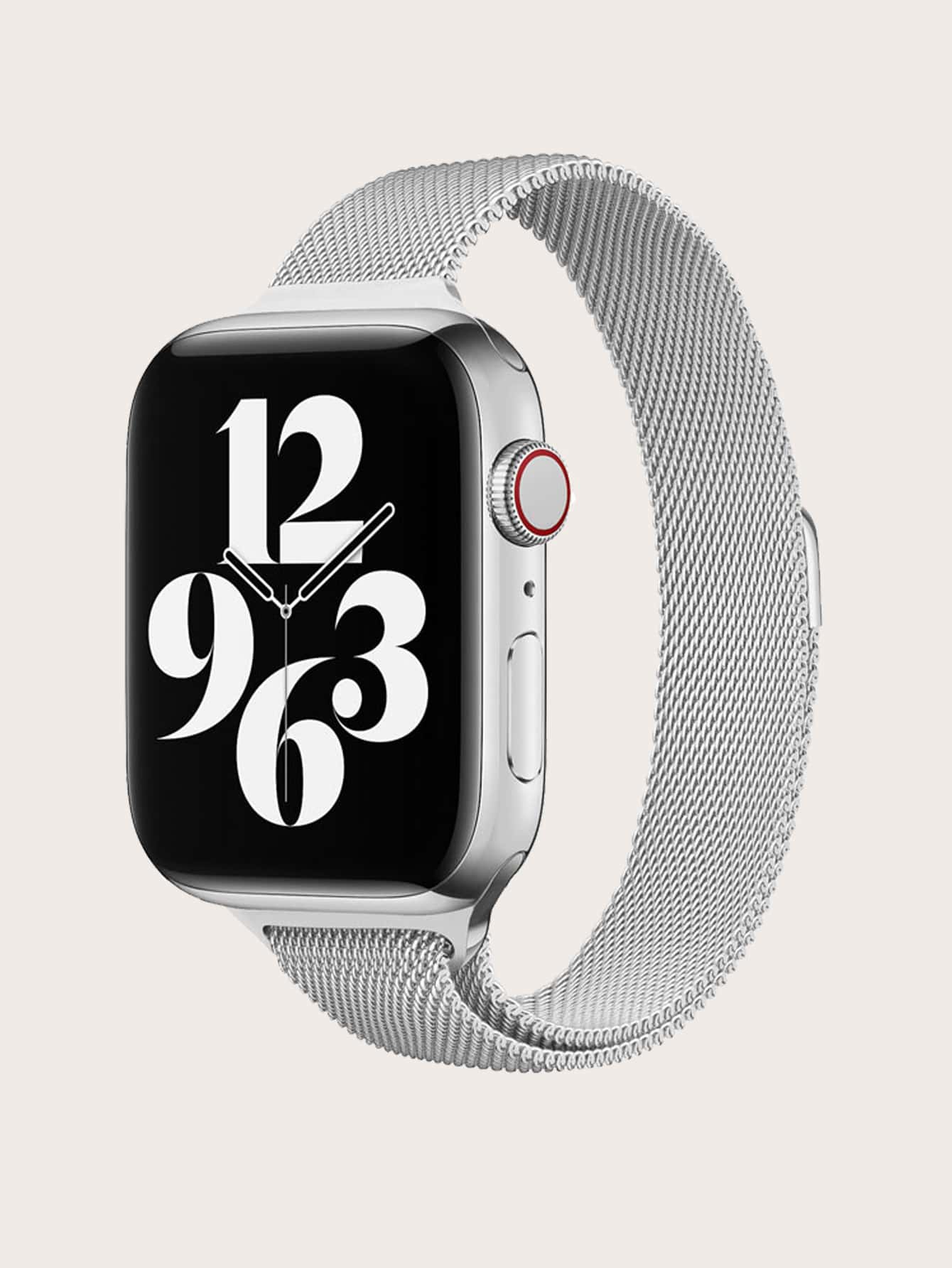 Dây đeo đồng hồ kim loại tương thích với Apple Watch - Bạc - Xem 1