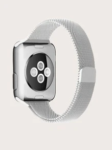 Dây đeo đồng hồ kim loại tương thích với Apple Watch - Bạc - Xem 3