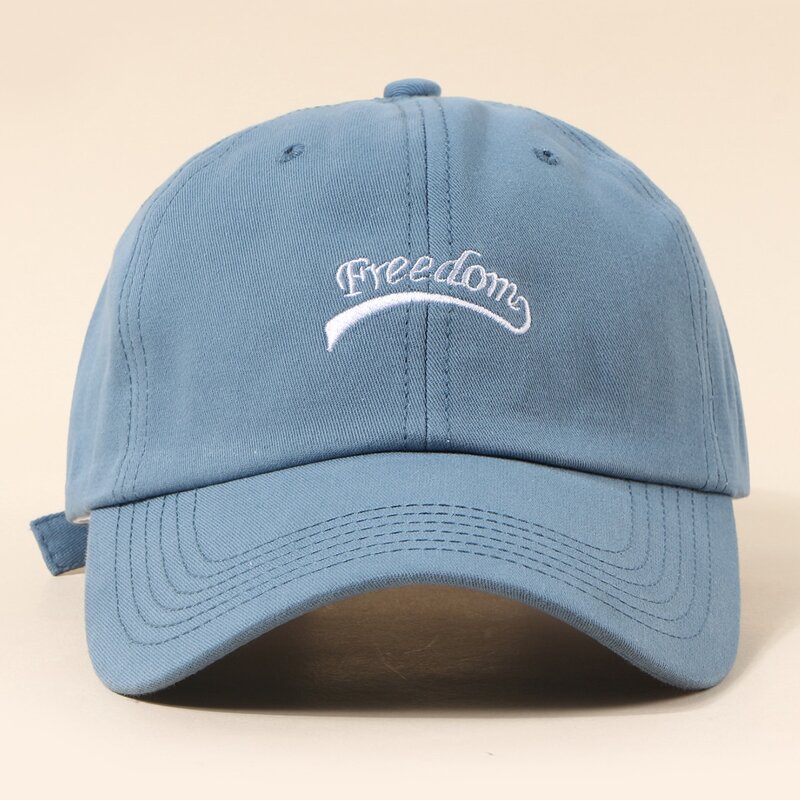 

Letter Graphic Embroidery Baseball Cap, Baby blue