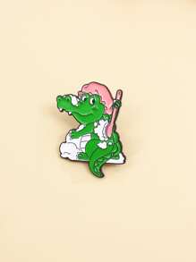 Broche de cocodrilo de dibujos animados - Multicolor - Ver 1