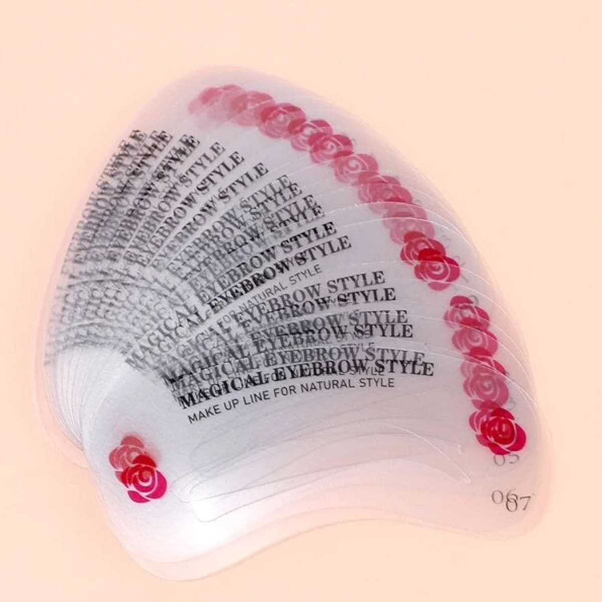 

24pcs Eyebrow Shaping Template, Clear