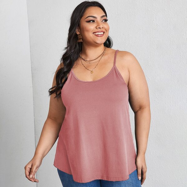 

Plus Solid Cami Top, Dusty pink