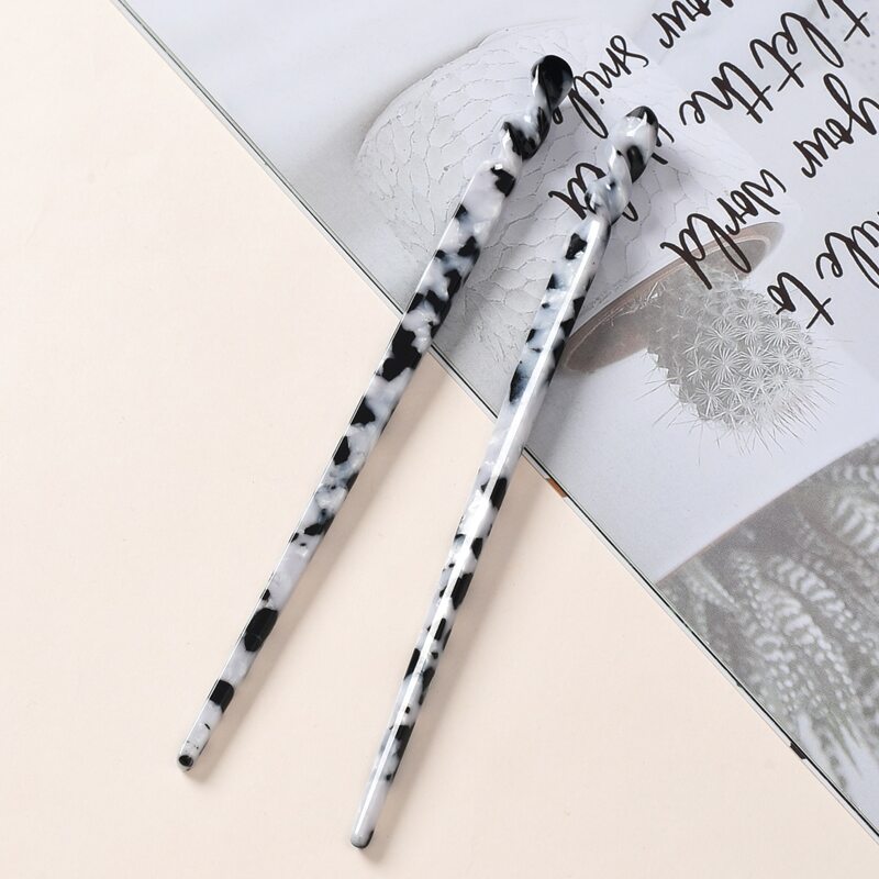 

2pcs Hair Pin, Multicolor
