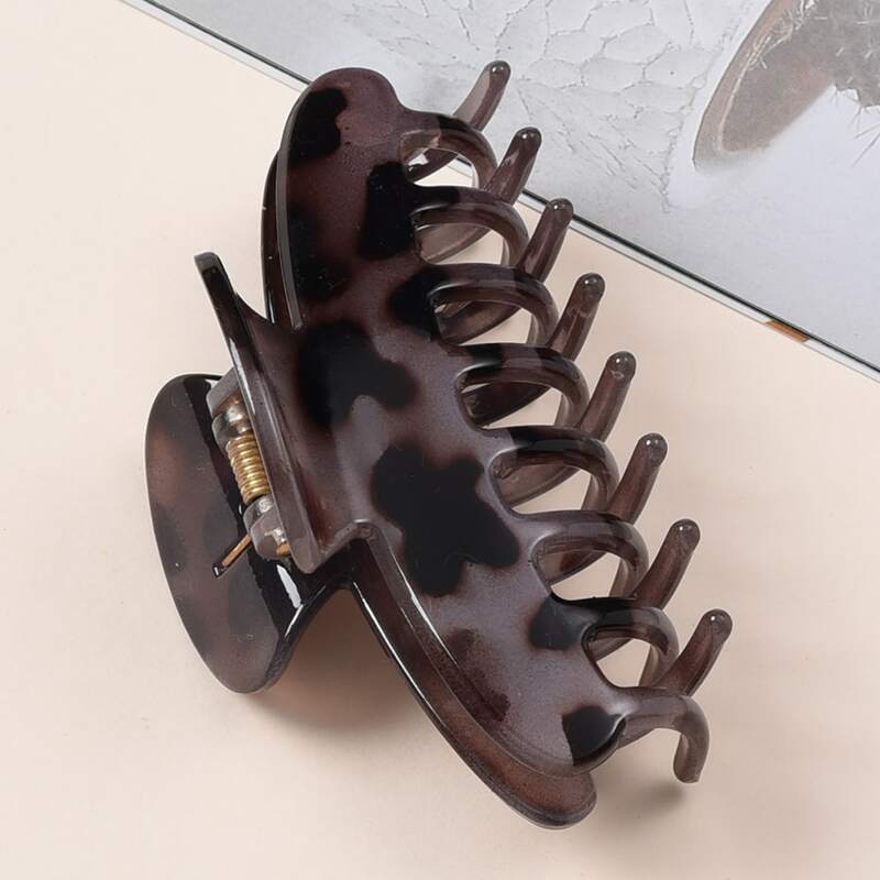 

1pc Solid Hair Claw, Multicolor
