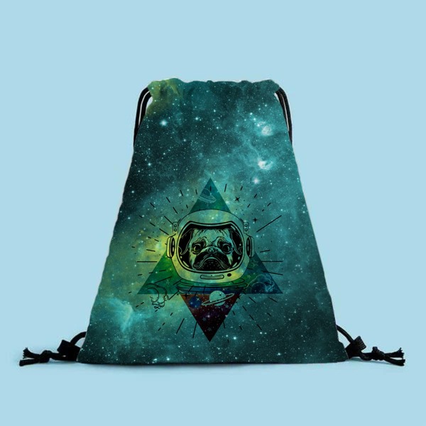 

Cartoon Graphic Drawstring Backpack, Green