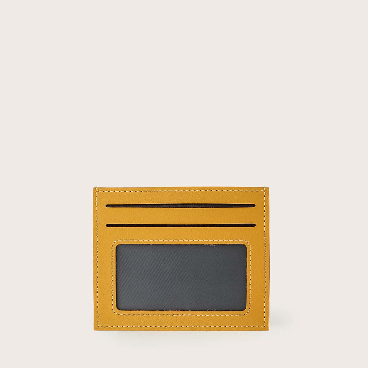 

Solid Zip Card Holder, Yellow