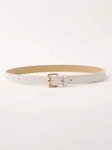 Cinturón con hebilla de metal, otoño, Halloween - Blanco - Ver 2