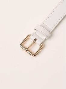 Cinturón con hebilla de metal, otoño, Halloween - Blanco - Ver 4