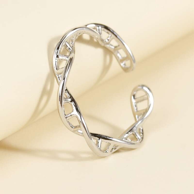 Twisted Cuff Ring, Silver
