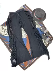 Swim SXY Summer Beach Solid Sheer Ruffle Cover Up - Black - View 3