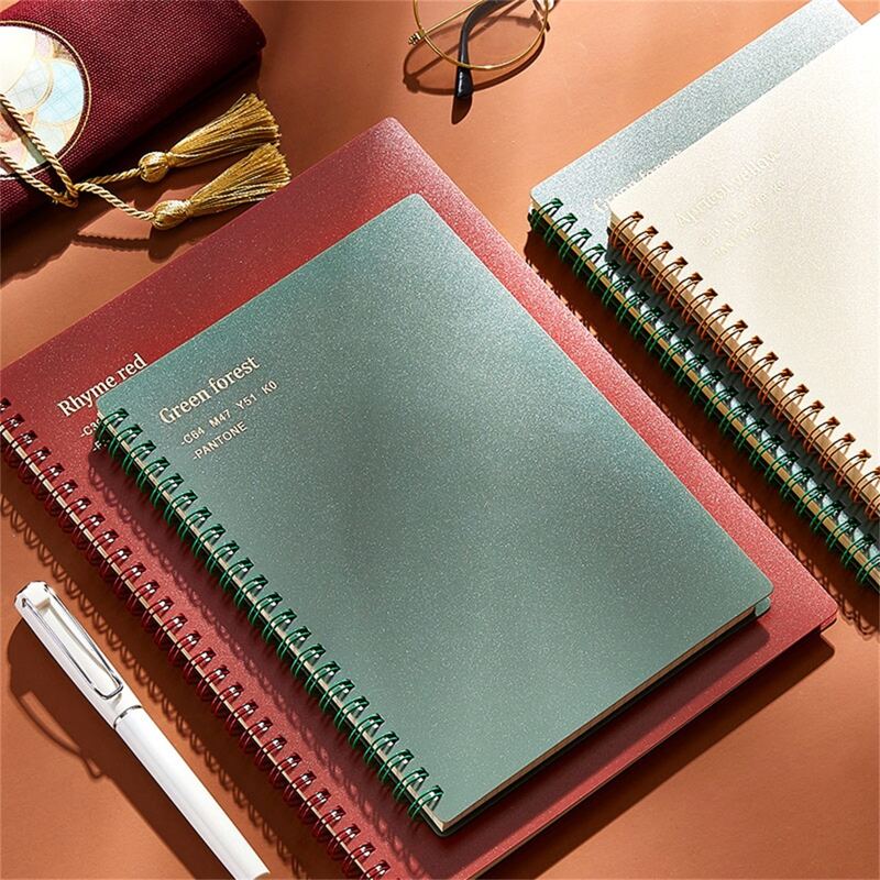 

1pc Random Color Spiral Notebook - 80pages, Multicolor