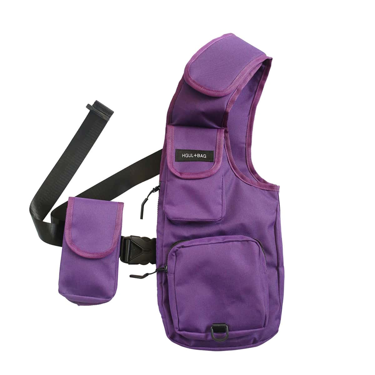 

Guys Solid Chest Rig Bag, Purple