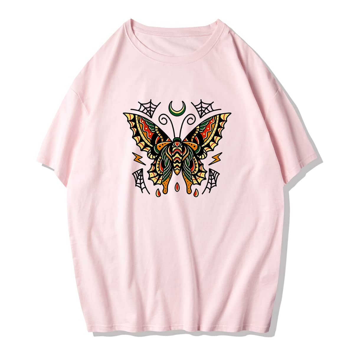 

Guys Butterfly Graphic Tee, Baby pink