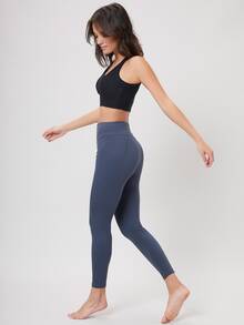 SHEIN Sujetador deportivo de soporte medio - Negro - Ver 10