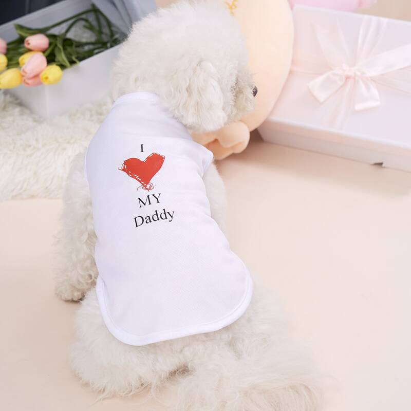 

Slogan Graphic Pet Tank Top, White