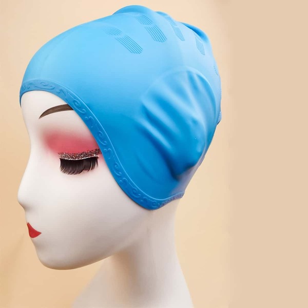 

Silicone Swimming Cap, Baby blue
