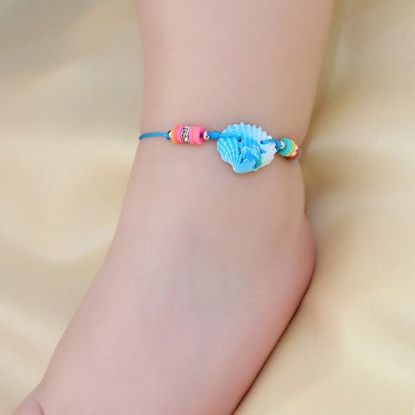 

Toddler Kids Shell Decor Anklet, Multicolor
