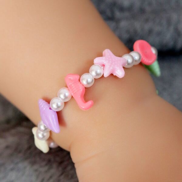 

Toddler Girls Random Color Starfish Decor Bracelet, Multicolor